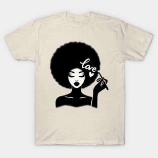 Black Woman Love T-Shirt